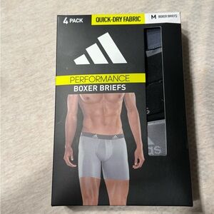 Adidas Performance Boxer Briefs 4-Pack - Black and Gray